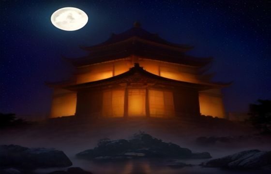 夜晚灯光下主播工作室实拍，展示陌陌直播全职主播的日常布景与设备摆放